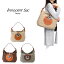 ショルダーバッグ A4サイズ対応 innocent Sac イノセントサック レディース 姫路レザー 異素材レザー 国産8号洗い加工帆布 ホースヘアーハラコ ダルメシアン 本革 日本製 送料無料 あす楽対応可能