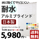 ブラインド 水周り 【送料無料】{{耐水タイプ・アルミブラインド 全34色タチカワブラインドグループ製}}幅48〜80cm、高さ101〜120cm(1cm単位で...