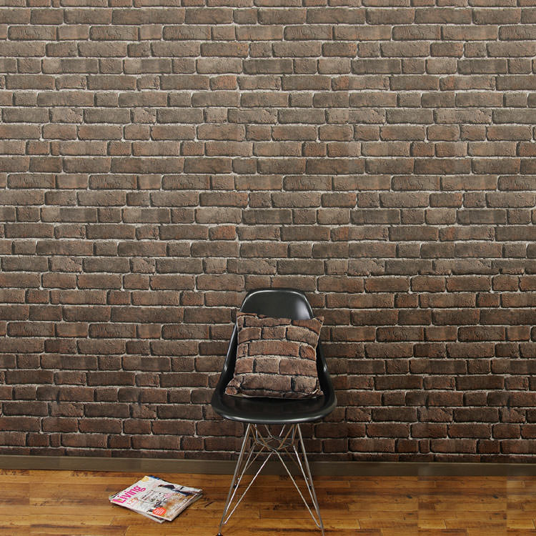 レンガ柄の壁紙 輸入壁紙 フランス製 KOZIEL / コジエル【国内在庫品】 (1ロール(10m)単位で販売)【送料無料】フリース・表面はビニル ブリック(Bryk)【あす楽対応】