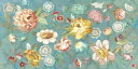 自然 花 フラワー フローラルの壁紙 輸入 カスタム壁紙 PHOTOWALL / Danhui Nai - Garden of Delights Peacock Blue (e22241) 貼ってはがせるフリース壁紙(不織布) 【海外取り寄せのため1カ月程度でお届け】 【代引き不可】 壁紙屋本舗
