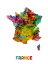 アート 絵画 地図の壁紙輸入 カスタム壁紙 PHOTOWALL / France Watercolor Map (e22722)貼ってはがせるフリース壁紙(不織布)【海外取り寄せのため1カ月程度でお届け】【代引き不可】