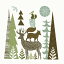 動物 アニマル どうぶつの壁紙輸入 カスタム壁紙 PHOTOWALL / Forest Folklore Green Animals 1 (e23483)貼ってはがせるフリース壁紙(不織布)【海外取り寄せのため1カ月程度でお届け】【代引き不可】