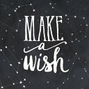 宇宙 タイポグラフィー 文字の壁紙 輸入 カスタム壁紙 PHOTOWALL / Make a Wish (e25612) 貼ってはがせるフリース壁紙(不織布) 【海外取り寄せのため1カ月程度でお届け】 【代引き・後払い不可】