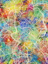 ローマ 地図 水彩 カラフル マルチカラーの壁紙 輸入 カスタム壁紙 PHOTOWALL / Rome Italy City Map (e311495) 貼ってはがせるフリース壁紙(不織布) 【海外取り寄せのため1カ月程度でお届け】 【代引き不可】