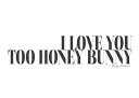 モノトーン 白 ホワイト アルファベット タイポグラフィーの壁紙 輸入 カスタム壁紙 PHOTOWALL / I Love You Too Honeybunny (e316363) 貼ってはがせるフリース壁紙(不織布) 【海外取り寄せのため1カ月程度でお届け】 【代引き・後払い不可】