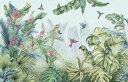 トロピカル ボタニカル 植物 花 鳥 緑 グリーンの壁紙 輸入 カスタム壁紙 PHOTOWALL / Parrots Paradise (e319886) 貼ってはがせるフリース壁紙(不織布) 【海外取り寄せのため1カ月程度でお届け】 【代引き・後払い不可】
