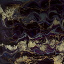 抽象画 マーブリング 紫 パープル 金 ゴールドの壁紙 輸入 カスタム壁紙 PHOTOWALL / Purple Rain (e320691) 貼ってはがせるフリース壁紙(不織布) 【海外取り寄せのため1カ月程度でお届け】 【代引き・後払い不可】