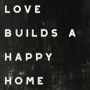 タイポグラフィー アルファベット 黒 ブラック モノクロ モノトーンの壁紙 輸入 カスタム壁紙 PHOTOWALL / Lovely Home (e319047) 貼ってはがせるフリース壁紙(不織布) 【海外取り寄せのため1カ月程度でお届け】 【代引き不可】