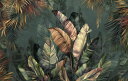 の壁紙 輸入 カスタム壁紙 PHOTOWALL / Potpourri Banana Leaves - Blue Greenish (e328449) 貼ってはがせるフリース壁紙(不織布) 【海外取り寄せのため1カ月程度でお届け】 【代引き不可】