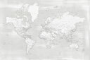 世界地図 マップ 灰色 グレーの壁紙 輸入 カスタム壁紙 PHOTOWALL / World Map with Cities IX (e331309) 貼ってはがせるフリース壁紙(不織布) 【海外取寄せ商品】 【代引き・後払い不可】