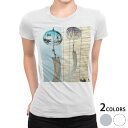 tシャツ レディース 半袖 白地 デザイン S M L XL Tシャツ ティーシャツ T shirt 002780 写真・風景 夏　風鈴　写真
