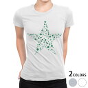 ショッピング星 tシャツ レディース 半袖 白地 デザイン S M L XL Tシャツ ティーシャツ T shirt 013810 クリスマス　星
