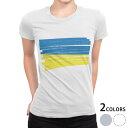 tシャツ レディース 半袖 白地 デザイン S M L XL Tシャツ ティーシャツ T shirt 018590 国旗 ukraine ウクライナ