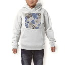 パーカー キッズ ホワイト グレー ブラック デザイン 110 130 150 parker hooded sweatshirt フーディ 白 黒 灰色 子供 男の子 女の子 007186 ハロウィン キャラクター