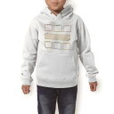 パーカー キッズ ホワイト グレー ブラック デザイン 110 130 150 parker hooded sweatshirt フーディ 白 黒 灰色 子供 男の子 女の子 009471 カラフル 水玉 ボーダー