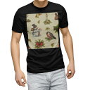 ショッピングsnowman tシャツ メンズ 半袖 ブラック デザイン XS S M L XL 2XL Tシャツ ティーシャツ T shirt　黒 004922 アニマル スノーマン　冬　雪