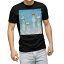 tシャツ メンズ 半袖 ブラック デザイン XS S M L XL 2XL Tシャツ ティーシャツ T shirt　黒 006086 ユニーク 兎　イラスト　うさぎ