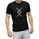 ショッピング半袖 tシャツ メンズ 半袖 ブラック デザイン XS S M L XL 2XL Tシャツ ティーシャツ T shirt　黒 006538 その他 国旗　イタリア