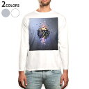 ロング tシャツ メンズ 長袖 ホワイト グレー デザイン XS S M L XL 2XL Tシャツ ティーシャツ T shirt long sleeve 004857 シンプル 壁紙