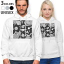 パーカー 男女 メンズ レディース 長袖 ホワイト グレー ブラック デザイン 150 S M L XL 2XL parker hooded sweatshirt フーディ 白 黒 灰色 012469 モノトーン 丸 三角