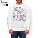 トレーナー メンズ 長袖 ホワイト グレー ブラック デザイン XS S M L XL 2XL sweatshirt trainer 白 黒 灰色 裏起毛 スウェット 004119 猫 動物 ピンク