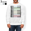 トレーナー メンズ 長袖 ホワイト グレー ブラック デザイン XS S M L XL 2XL sweatshirt trainer 白 黒 灰色 裏起毛 スウェット 006715 ピアノ 音符
