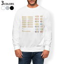 トレーナー メンズ 長袖 ホワイト グレー ブラック デザイン XS S M L XL 2XL sweatshirt trainer 白 黒 灰色 裏起毛 スウェット 009319 犬 動物 数字 カラフル