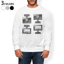 トレーナー メンズ 長袖 ホワイト グレー ブラック デザイン XS S M L XL 2XL sweatshirt trainer 白 黒 灰色 裏起毛 スウェット 016169 ドライブレコーダー