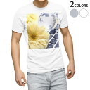 tシャツ メンズ 半袖 ホワイト グレー デザイン XS S M L XL 2XL Tシャツ ティーシャツ T shirt 000924 花 キーボード