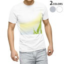 tシャツ メンズ 半袖 ホワイト グレー デザイン XS S M L XL 2XL Tシャツ ティーシャツ T shirt 001423 草 太陽