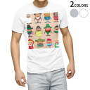 tシャツ メンズ 半袖 ホワイト グレー デザイン XS S M L XL 2XL Tシャツ ティーシャツ T shirt 004848 キャラクター イラスト