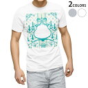tシャツ メンズ 半袖 ホワイト グレー デザイン XS S M L XL 2XL Tシャツ ティーシャツ T shirt 005619 シャンデリア 青 ブルー