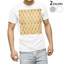 ショッピング皮 tシャツ メンズ 半袖 ホワイト グレー デザイン XS S M L XL 2XL Tシャツ ティーシャツ T shirt 008161 チェック・ボーダー 写真　皮　ベージュ