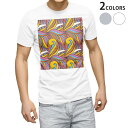tシャツ メンズ 半袖 ホワイト グレー デザイン XS S M L XL 2XL Tシャツ ティーシャツ T shirt 010620 アート 模様 カラフル