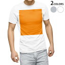 ショッピングＴシャツ tシャツ メンズ 半袖 ホワイト グレー デザイン XS S M L XL 2XL Tシャツ ティーシャツ T shirt 012231 オレンジ　単色　シンプル