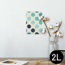 ポスター ウォールステッカー シール式ステッカー 飾り 127×178mm 2L 写真 フォト 壁 インテリア おしゃれ 剥がせる wall sticker poster 006996 水玉 模様