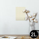 ポスター ウォールステッカー シール式ステッカー 飾り 127×178mm 2L 写真 フォト 壁 インテリア おしゃれ 剥がせる wall sticker poster 007181 水玉 模様