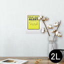 ポスター ウォールステッカー シール式ステッカー 飾り 127×178mm 2L 写真 フォト 壁 インテリア おしゃれ 剥がせる wall sticker poster 011139 くま 動物 黄色