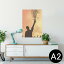 ポスター ウォールステッカー シール式ステッカー 飾り 420×594mm A2 写真 フォト 壁 インテリア おしゃれ 剥がせる wall sticker poster 011892 音符 人物 シルエット
