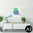 ポスター ウォールステッカー シール式ステッカー 飾り 297×420mm A3 写真 フォト 壁 インテリア おしゃれ 剥がせる wall sticker poster 009381 動物 キャラクター 猫