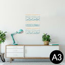 ポスター ウォールステッカー シール式ステッカー 飾り 297×420mm A3 写真 フォト 壁 インテリア おしゃれ 剥がせる wall sticker poster 011715 模様 緑 オレンジ