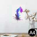 ポスター ウォールステッカー シール式ステッカー 飾り 210×297mm A4 写真 フォト 壁 インテリア おしゃれ 剥がせる wall sticker poster 007234 レインボー 人物