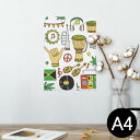 ポスター ウォールステッカー シール式ステッカー 飾り 210×297mm A4 写真 フォト 壁 インテリア おしゃれ 剥がせる wall sticker poster 010915 レゲエ 音楽 ミュージック