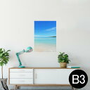 ポスター ウォールステッカー シール式ステッカー 飾り 364×515mm B3 写真 フォト 壁 インテリア おしゃれ 剥がせる wall sticker poster 009637 風景 海 空 写真