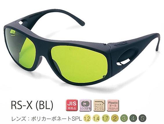 理研オプテック　遮光保護めがね　RS-X(BL)型　2眼式 （定形外郵便対応品）【理研オプ…...:kabu-daito:10001322