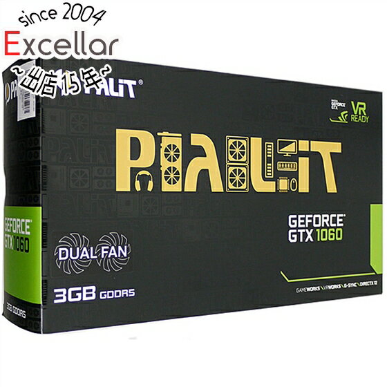 【姉妹館はポイント10倍祭！バナーをクリック！】【中古】PALIT GeForce GTX1060 3GB DUAL NE51060015F9-1061D PCIExp 3GB 元箱あり