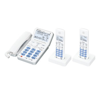 シャープ【SALE】デジタルコードレス電話機 JD-710CW（ホワイト系）★送料無料！【JD710CW】