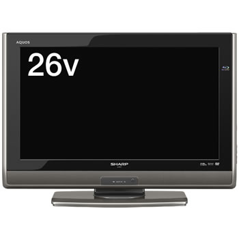 シャープ【ブルーレイ内蔵AQUOS】26V型デジタルハイビジョン液晶テレビLC-26DV7-B★送料無料！【LC26DV7】5250円以上のお買い物で送料無料！（一部地域外）