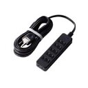 エレコム【ELECOM】AVボトム6口5mスタンダードAVT-ST02-2650BK★【AVTST022650BK】