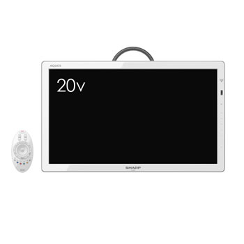 シャープ【AQUOS】20V型デジタルハイビジョンLED液晶テレビ LC-20F5-W（ホワイト）★【LC20F5】
